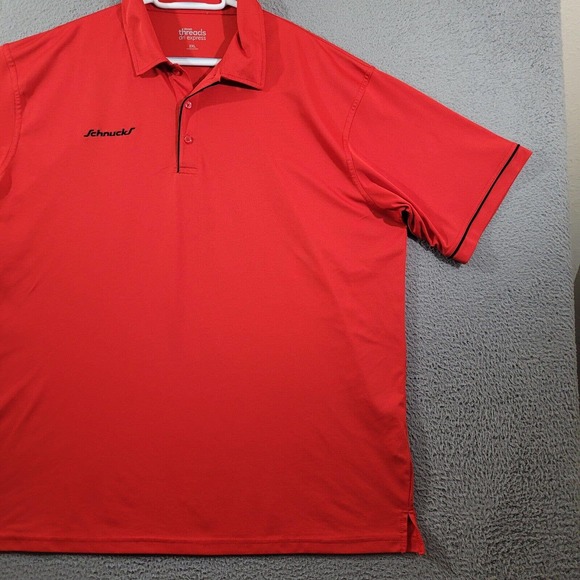 Schnucks Shirt Mens 2XL Red Polo Dri Express Employee Crew Uniform Replacement - Picture 5 of 12